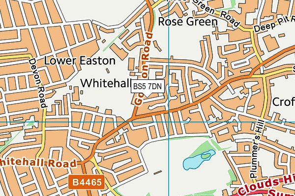 BS5 7DN map - OS VectorMap District (Ordnance Survey) BS5 7DN map - OS VectorMap District (Ordnance Survey)