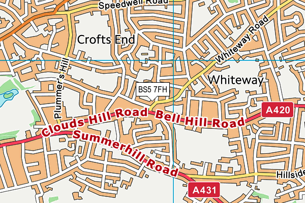 BS5 7FH map - OS VectorMap District (Ordnance Survey) BS5 7FH map - OS VectorMap District (Ordnance Survey)