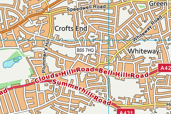 BS5 7HQ map - OS VectorMap District (Ordnance Survey) BS5 7HQ map - OS VectorMap District (Ordnance Survey)