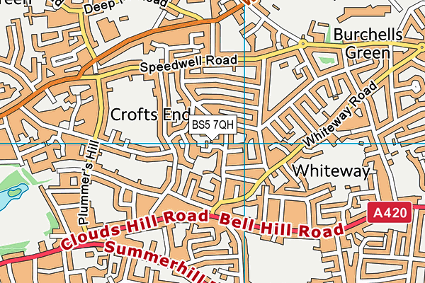 BS5 7QH map - OS VectorMap District (Ordnance Survey) BS5 7QH map - OS VectorMap District (Ordnance Survey)