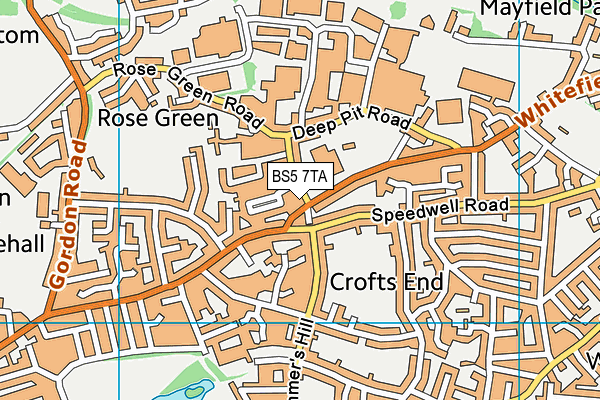 BS5 7TA map - OS VectorMap District (Ordnance Survey) BS5 7TA map - OS VectorMap District (Ordnance Survey)