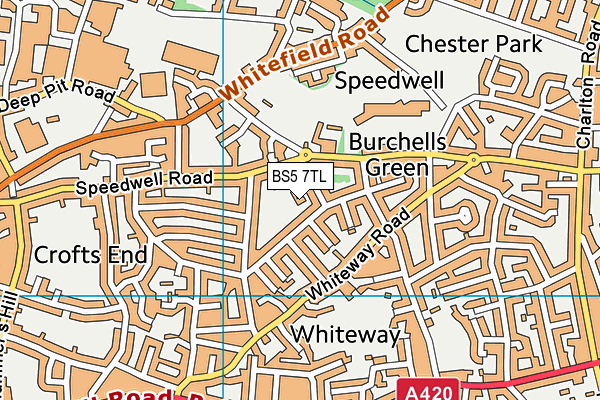 BS5 7TL map - OS VectorMap District (Ordnance Survey) BS5 7TL map - OS VectorMap District (Ordnance Survey)