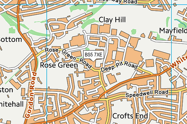 BS5 7XE map - OS VectorMap District (Ordnance Survey) BS5 7XE map - OS VectorMap District (Ordnance Survey)