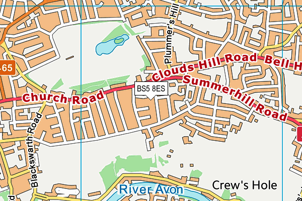 BS5 8ES map - OS VectorMap District (Ordnance Survey) BS5 8ES map - OS VectorMap District (Ordnance Survey)