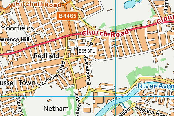 BS5 8FL map - OS VectorMap District (Ordnance Survey) BS5 8FL map - OS VectorMap District (Ordnance Survey)