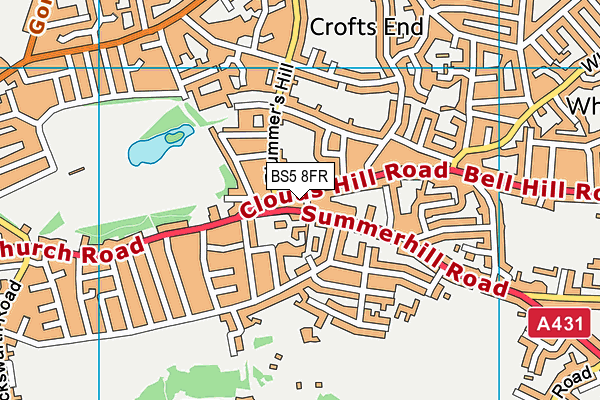 BS5 8FR map - OS VectorMap District (Ordnance Survey) BS5 8FR map - OS VectorMap District (Ordnance Survey)