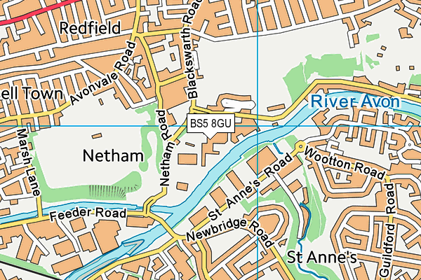 BS5 8GU map - OS VectorMap District (Ordnance Survey) BS5 8GU map - OS VectorMap District (Ordnance Survey)