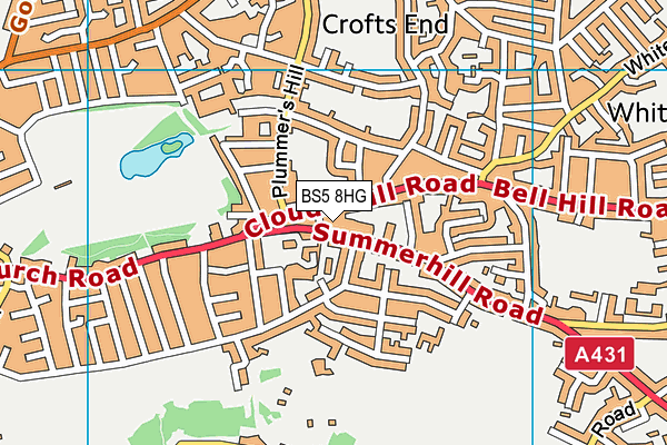BS5 8HG map - OS VectorMap District (Ordnance Survey) BS5 8HG map - OS VectorMap District (Ordnance Survey)