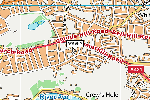 BS5 8HP map - OS VectorMap District (Ordnance Survey) BS5 8HP map - OS VectorMap District (Ordnance Survey)