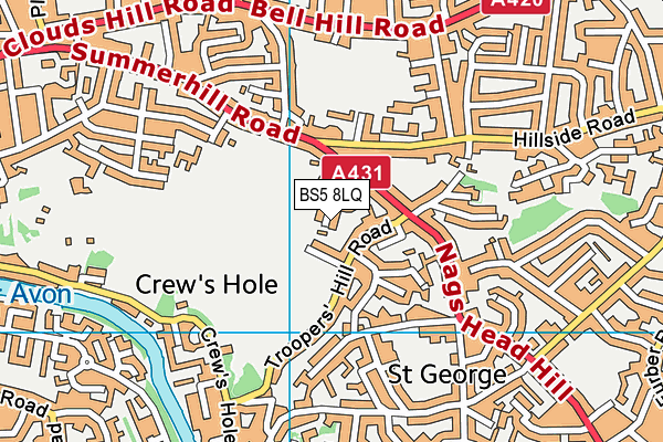 BS5 8LQ map - OS VectorMap District (Ordnance Survey) BS5 8LQ map - OS VectorMap District (Ordnance Survey)