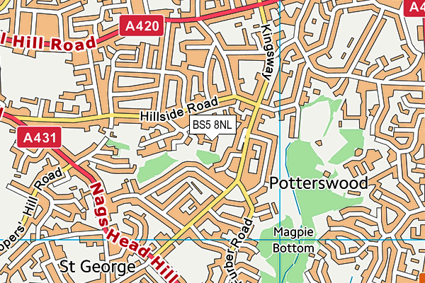 BS5 8NL map - OS VectorMap District (Ordnance Survey) BS5 8NL map - OS VectorMap District (Ordnance Survey)