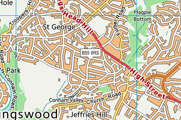 BS5 8RS map - OS VectorMap District (Ordnance Survey) BS5 8RS map - OS VectorMap District (Ordnance Survey)