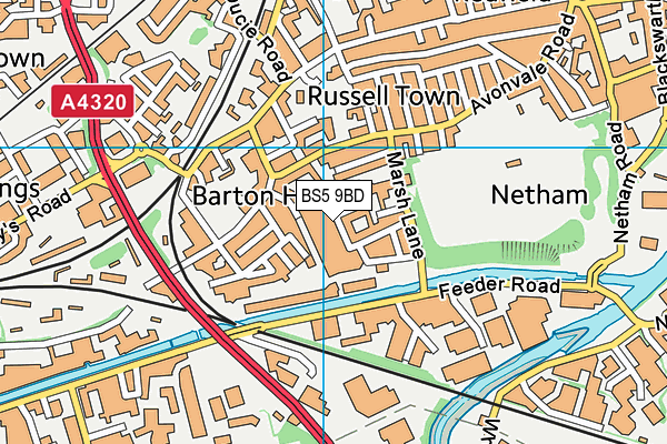 BS5 9BD map - OS VectorMap District (Ordnance Survey) BS5 9BD map - OS VectorMap District (Ordnance Survey)