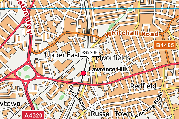 BS5 9JE map - OS VectorMap District (Ordnance Survey) BS5 9JE map - OS VectorMap District (Ordnance Survey)