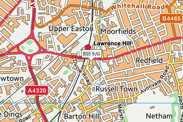 BS5 9JG map - OS VectorMap District (Ordnance Survey) BS5 9JG map - OS VectorMap District (Ordnance Survey)