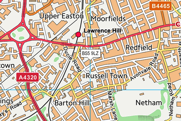 BS5 9LZ map - OS VectorMap District (Ordnance Survey) BS5 9LZ map - OS VectorMap District (Ordnance Survey)