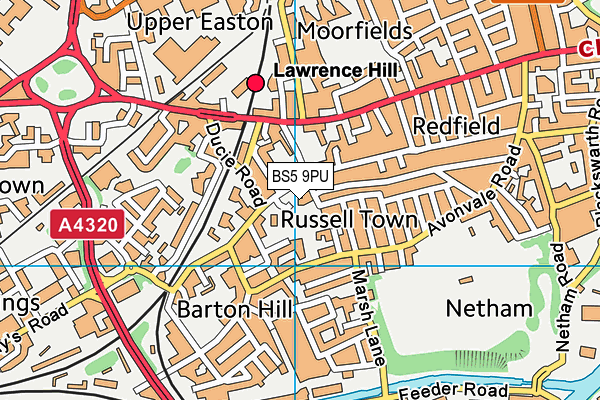 BS5 9PU map - OS VectorMap District (Ordnance Survey) BS5 9PU map - OS VectorMap District (Ordnance Survey)