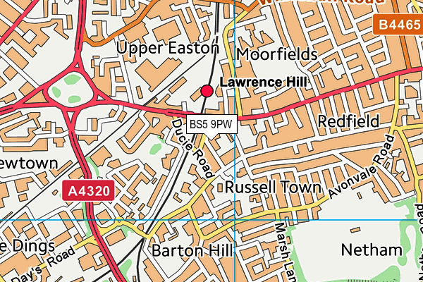 BS5 9PW map - OS VectorMap District (Ordnance Survey) BS5 9PW map - OS VectorMap District (Ordnance Survey)