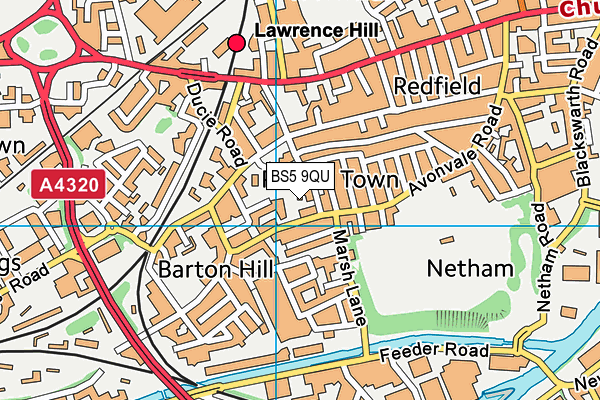 BS5 9QU map - OS VectorMap District (Ordnance Survey) BS5 9QU map - OS VectorMap District (Ordnance Survey)