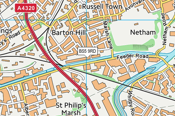 BS5 9RD map - OS VectorMap District (Ordnance Survey) BS5 9RD map - OS VectorMap District (Ordnance Survey)