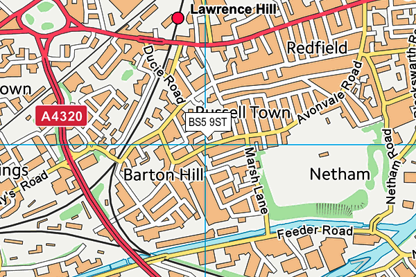BS5 9ST map - OS VectorMap District (Ordnance Survey) BS5 9ST map - OS VectorMap District (Ordnance Survey)