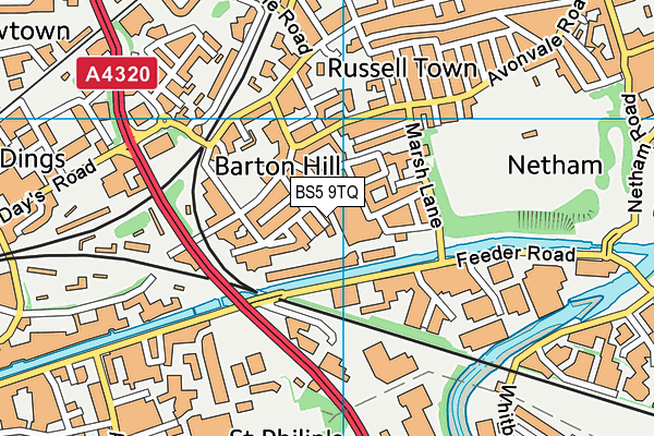 BS5 9TQ map - OS VectorMap District (Ordnance Survey) BS5 9TQ map - OS VectorMap District (Ordnance Survey)