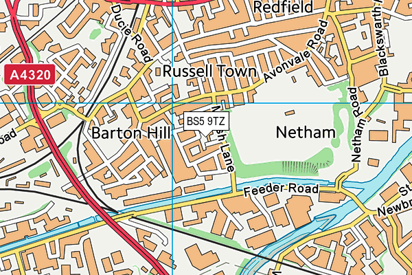 BS5 9TZ map - OS VectorMap District (Ordnance Survey) BS5 9TZ map - OS VectorMap District (Ordnance Survey)