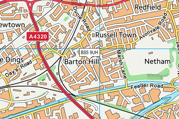 BS5 9UH map - OS VectorMap District (Ordnance Survey) BS5 9UH map - OS VectorMap District (Ordnance Survey)