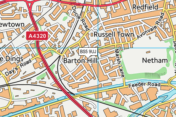 BS5 9UJ map - OS VectorMap District (Ordnance Survey) BS5 9UJ map - OS VectorMap District (Ordnance Survey)