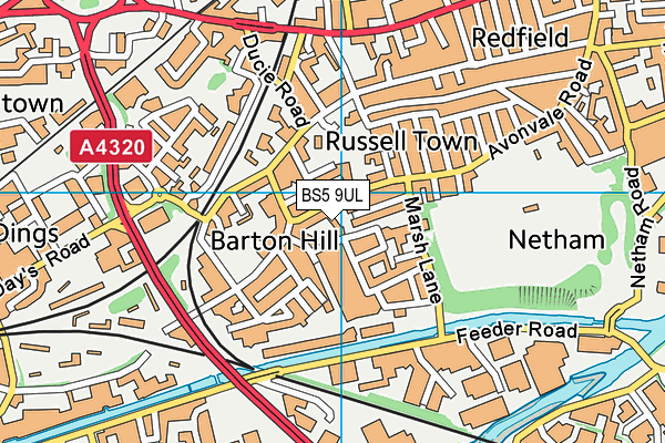 BS5 9UL map - OS VectorMap District (Ordnance Survey) BS5 9UL map - OS VectorMap District (Ordnance Survey)