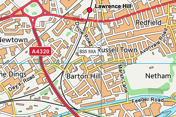 BS5 9XA map - OS VectorMap District (Ordnance Survey) BS5 9XA map - OS VectorMap District (Ordnance Survey)