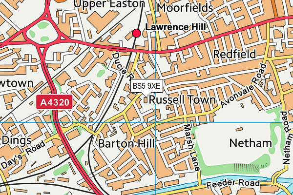 BS5 9XE map - OS VectorMap District (Ordnance Survey) BS5 9XE map - OS VectorMap District (Ordnance Survey)