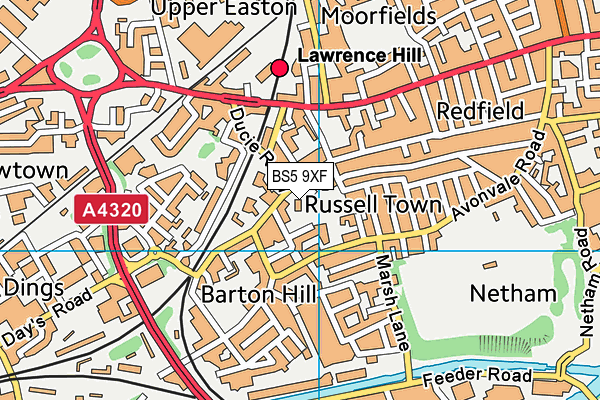 BS5 9XF map - OS VectorMap District (Ordnance Survey) BS5 9XF map - OS VectorMap District (Ordnance Survey)