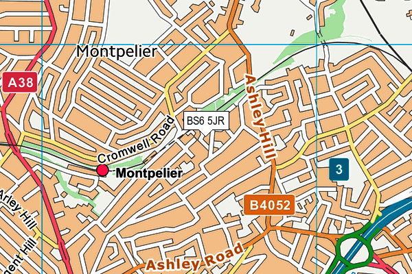 BS6 5JR map - OS VectorMap District (Ordnance Survey) BS6 5JR map - OS VectorMap District (Ordnance Survey)