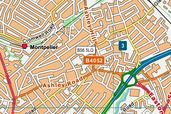 BS6 5LQ map - OS VectorMap District (Ordnance Survey)