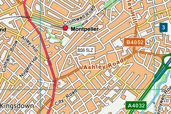 BS6 5LZ map - OS VectorMap District (Ordnance Survey) BS6 5LZ map - OS VectorMap District (Ordnance Survey)