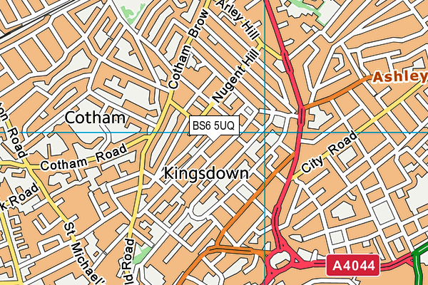 BS6 5UQ map - OS VectorMap District (Ordnance Survey) BS6 5UQ map - OS VectorMap District (Ordnance Survey)