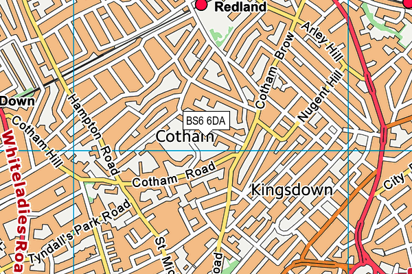 BS6 6DA map - OS VectorMap District (Ordnance Survey) BS6 6DA map - OS VectorMap District (Ordnance Survey)