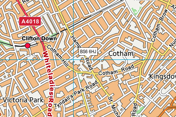 BS6 6HJ map - OS VectorMap District (Ordnance Survey)