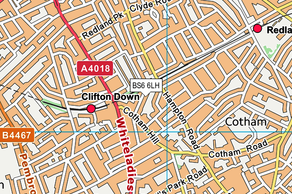 BS6 6LH map - OS VectorMap District (Ordnance Survey) BS6 6LH map - OS VectorMap District (Ordnance Survey)