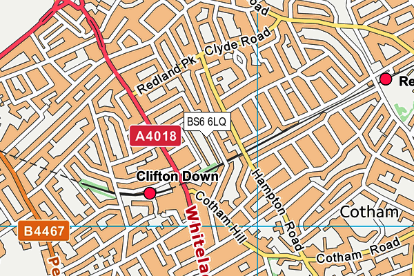 BS6 6LQ map - OS VectorMap District (Ordnance Survey)