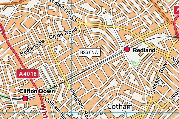 BS6 6NW map - OS VectorMap District (Ordnance Survey) BS6 6NW map - OS VectorMap District (Ordnance Survey)
