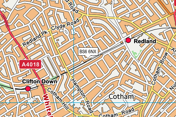 BS6 6NX map - OS VectorMap District (Ordnance Survey) BS6 6NX map - OS VectorMap District (Ordnance Survey)