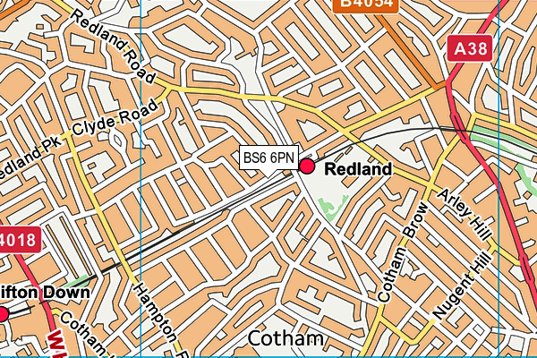BS6 6PN map - OS VectorMap District (Ordnance Survey) BS6 6PN map - OS VectorMap District (Ordnance Survey)