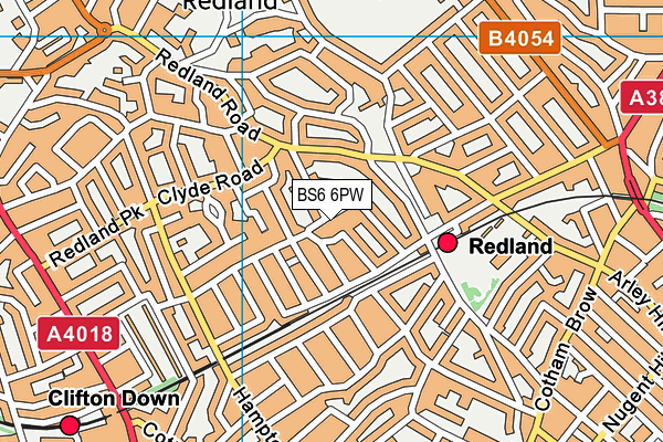 BS6 6PW map - OS VectorMap District (Ordnance Survey) BS6 6PW map - OS VectorMap District (Ordnance Survey)