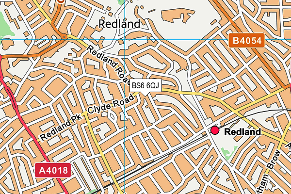 BS6 6QJ map - OS VectorMap District (Ordnance Survey) BS6 6QJ map - OS VectorMap District (Ordnance Survey)