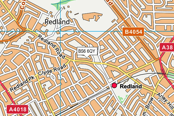 BS6 6QY map - OS VectorMap District (Ordnance Survey) BS6 6QY map - OS VectorMap District (Ordnance Survey)