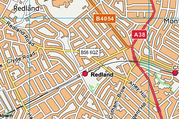 BS6 6QZ map - OS VectorMap District (Ordnance Survey) BS6 6QZ map - OS VectorMap District (Ordnance Survey)