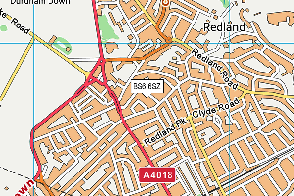 BS6 6SZ map - OS VectorMap District (Ordnance Survey) BS6 6SZ map - OS VectorMap District (Ordnance Survey)