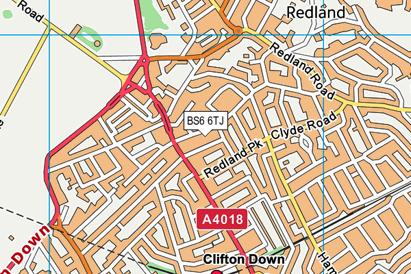 BS6 6TJ map - OS VectorMap District (Ordnance Survey) BS6 6TJ map - OS VectorMap District (Ordnance Survey)